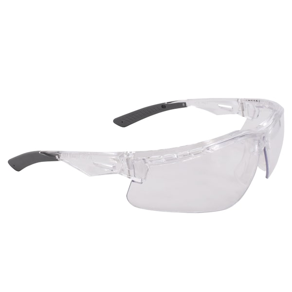 Radians Thraxus, Safety Glasses, Anti-Scratch, Clear Lens, Crystal Frame, Half-Frame, 1 PR TXM1-10ID - main